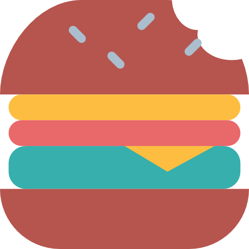 hamburger Smalllikeart Flat icoon