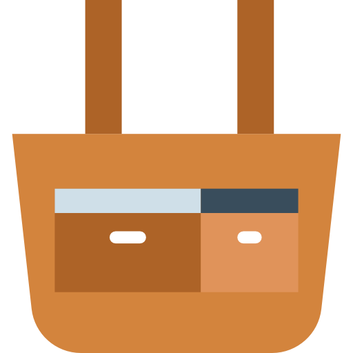 Handbag Smalllikeart Flat icon