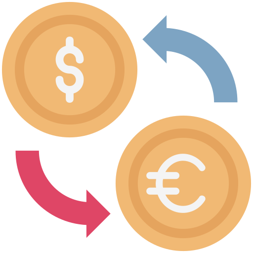Currency exchange Generic color fill icon