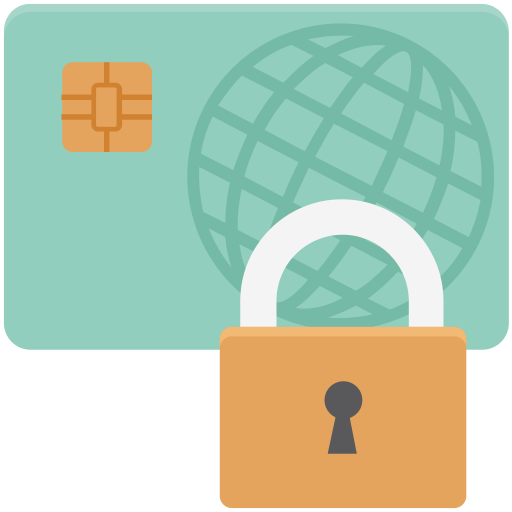 Card locked Generic color fill icon