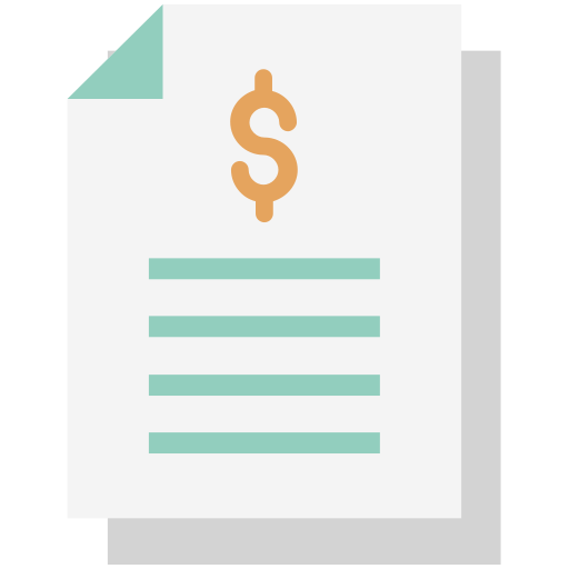 Bank statement Generic color fill icon