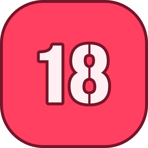 número 18 Generic color lineal-color icono