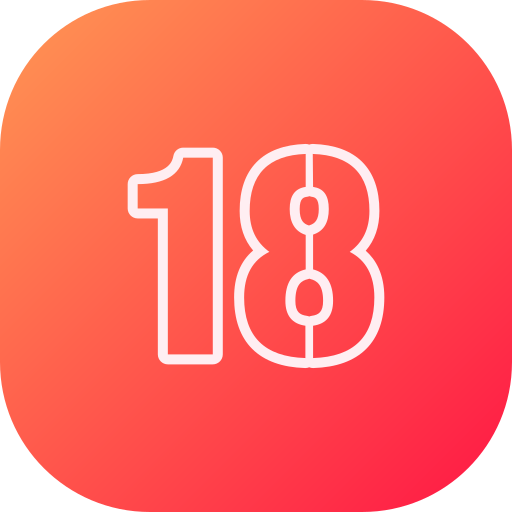 nummer 18 Generic gradient fill icoon