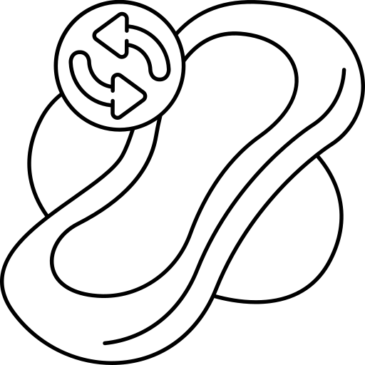 生理用ナプキン Generic black outline icon