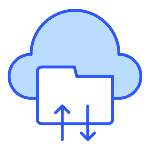 Cloud storage Generic color lineal-color icon