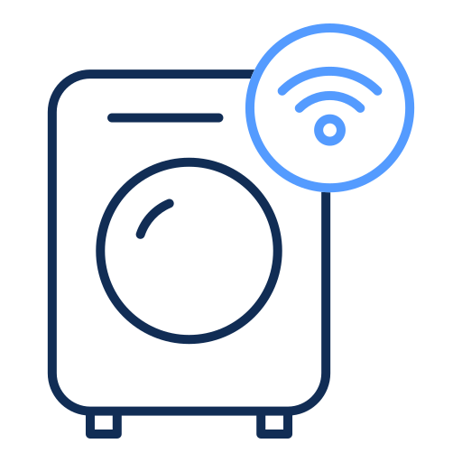 Smart washing machine Generic color outline icon