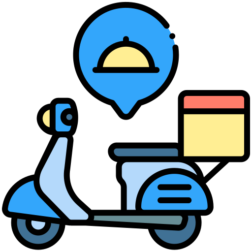 Delivery bike Generic color lineal-color icon