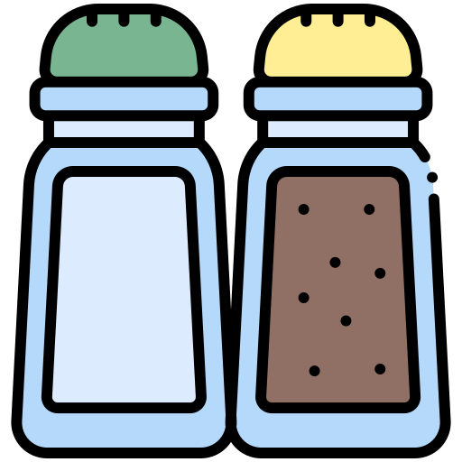 zout en peper Generic color lineal-color icoon