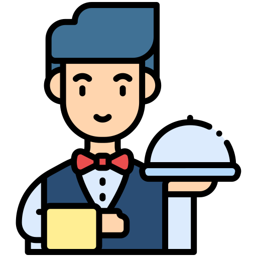 Waiter Generic color lineal-color icon