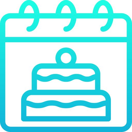 gâteau Generic gradient outline Icône