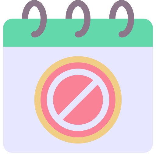 禁止の標識 Generic color fill icon