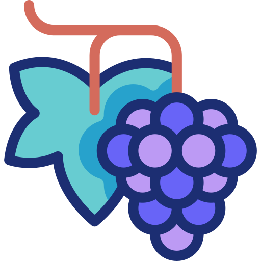 Grape Basic Accent Lineal Color icon
