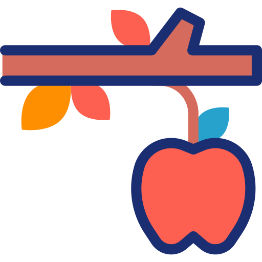 jabłko Basic Accent Lineal Color ikona