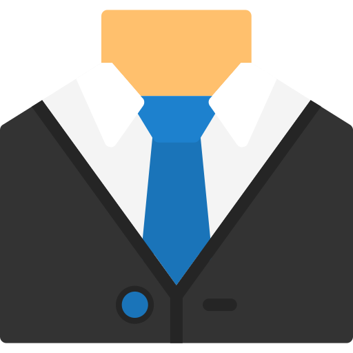 giacca e cravatta Generic color fill icona