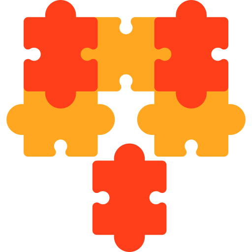 pezzi del puzzle Generic color fill icona