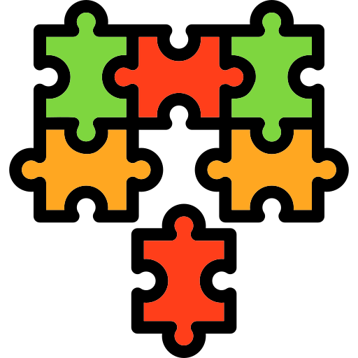 kawałki puzzli Generic color lineal-color ikona