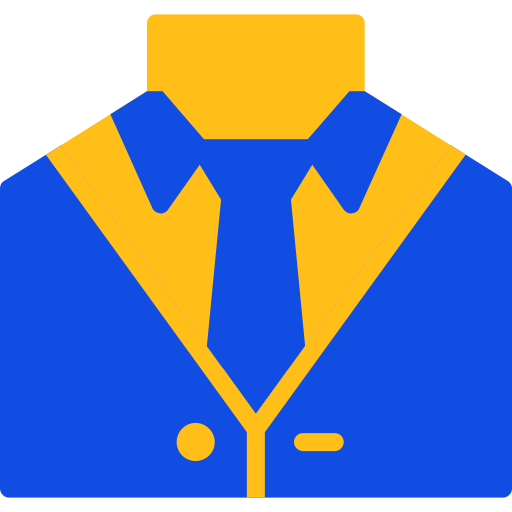 giacca e cravatta Generic color fill icona