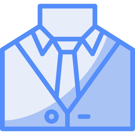 양복과 넥타이 Generic color lineal-color icon