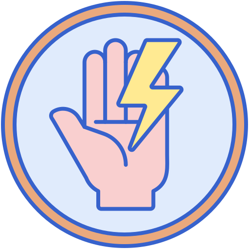 Electric shock Generic color lineal-color icon