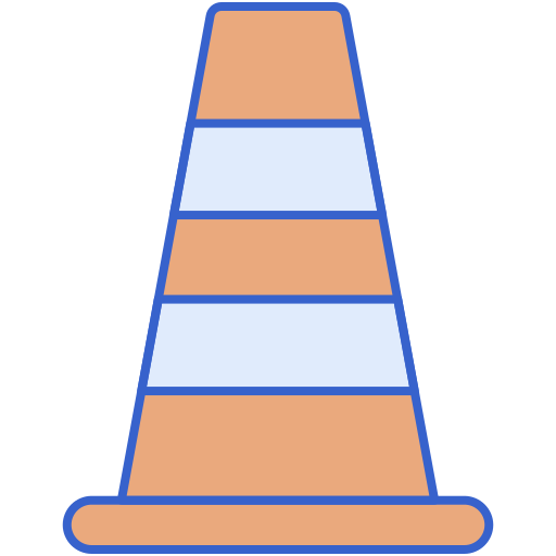 stożek drogowy Generic color lineal-color ikona