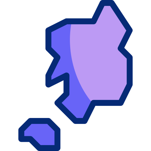 mapa Basic Accent Lineal Color ikona