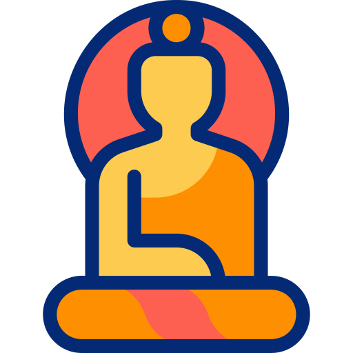 Buddha Basic Accent Lineal Color icon