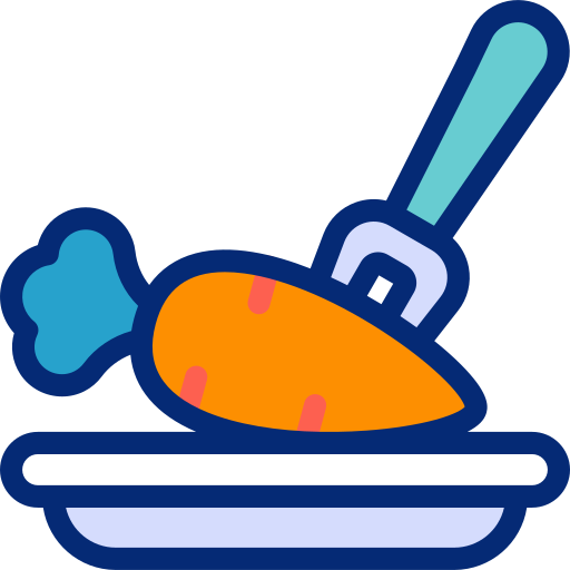 wegańskie jedzenie Basic Accent Lineal Color ikona