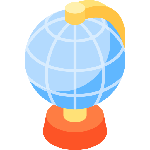 globo Isometric Flat icono
