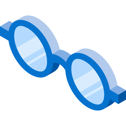 okulary Isometric Flat ikona
