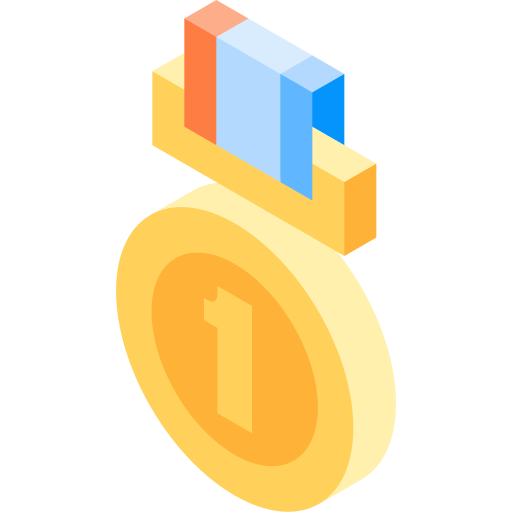 medaille Isometric Flat icon