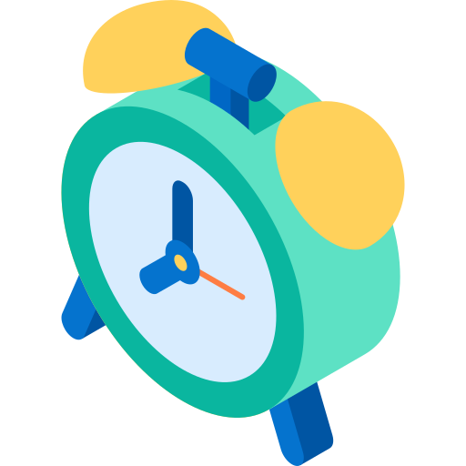Clock Isometric Flat icon