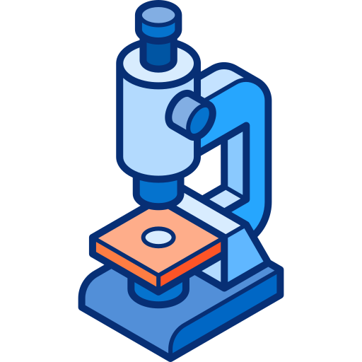 mikroskop Isometric Lineal Color icon