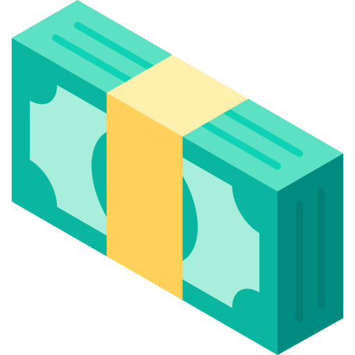 geld Isometric Flat icon