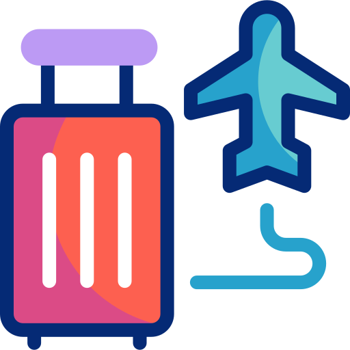 Plane Basic Accent Lineal Color icon