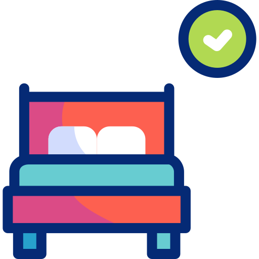 침대 Basic Accent Lineal Color icon