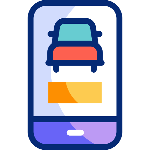 Car rent Basic Accent Lineal Color icon