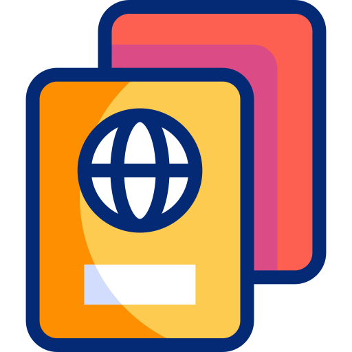 Passport Basic Accent Lineal Color icon