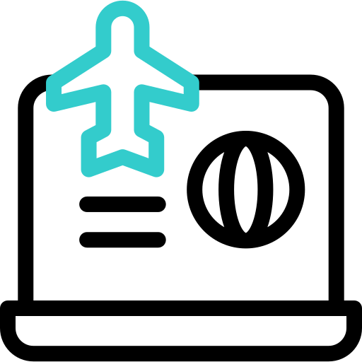 avión Basic Accent Outline icono