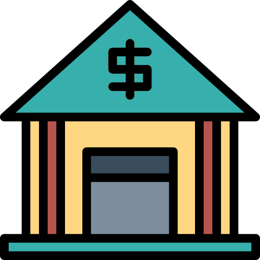 銀行 Smalllikeart Lineal Color icon