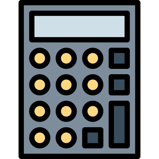 Calculator Smalllikeart Lineal Color icon