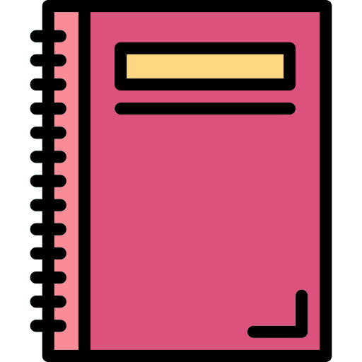 Notebook Smalllikeart Lineal Color icon