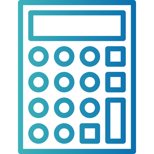kalkulator Smalllikeart Gradient ikona