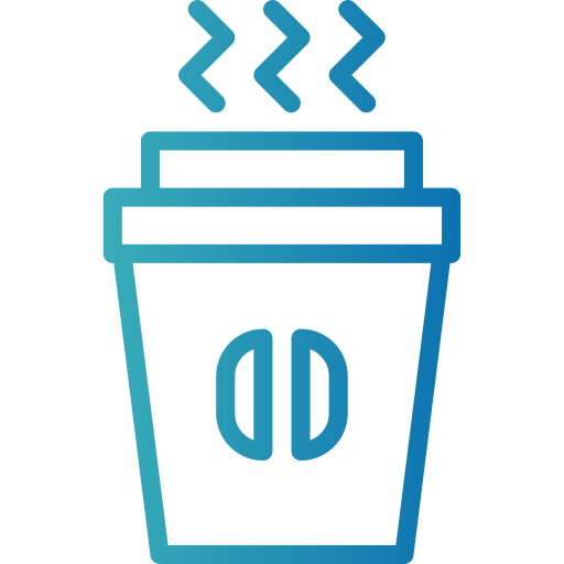 Coffee Smalllikeart Gradient icon