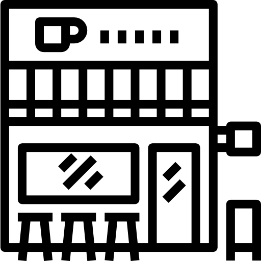caffetteria Aphiradee (monkik) Lineal icona