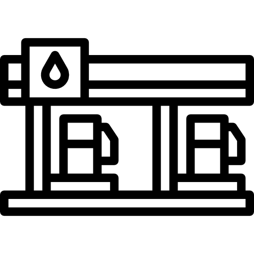 stacja paliw Aphiradee (monkik) Lineal ikona