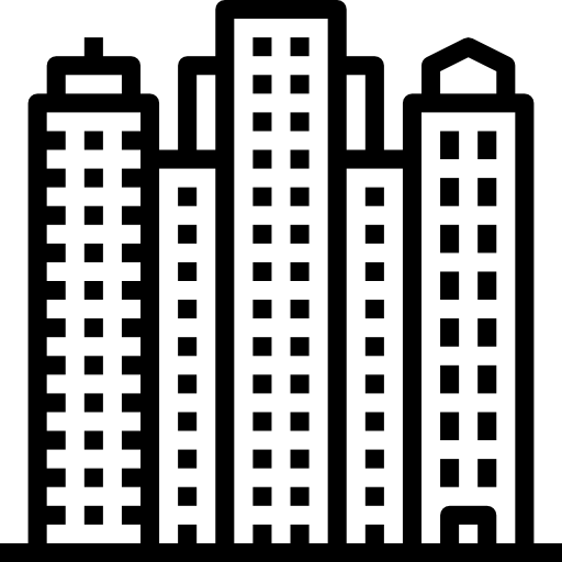 超高層ビル Aphiradee (monkik) Lineal icon