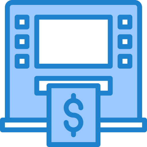 geldautomat srip Blue icon