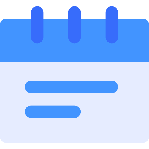 Calendar Generic color fill icon