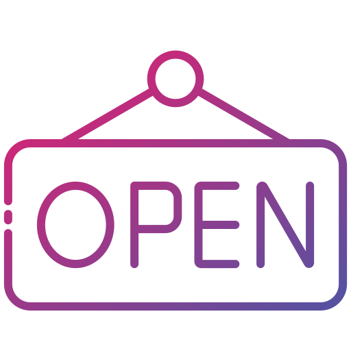 open Generic gradient outline icoon