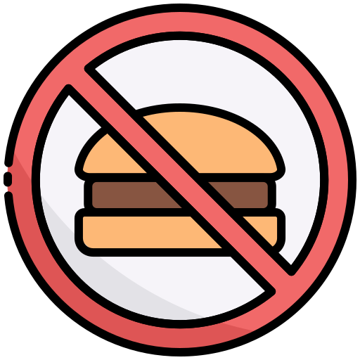 No fast food Generic color lineal-color icon